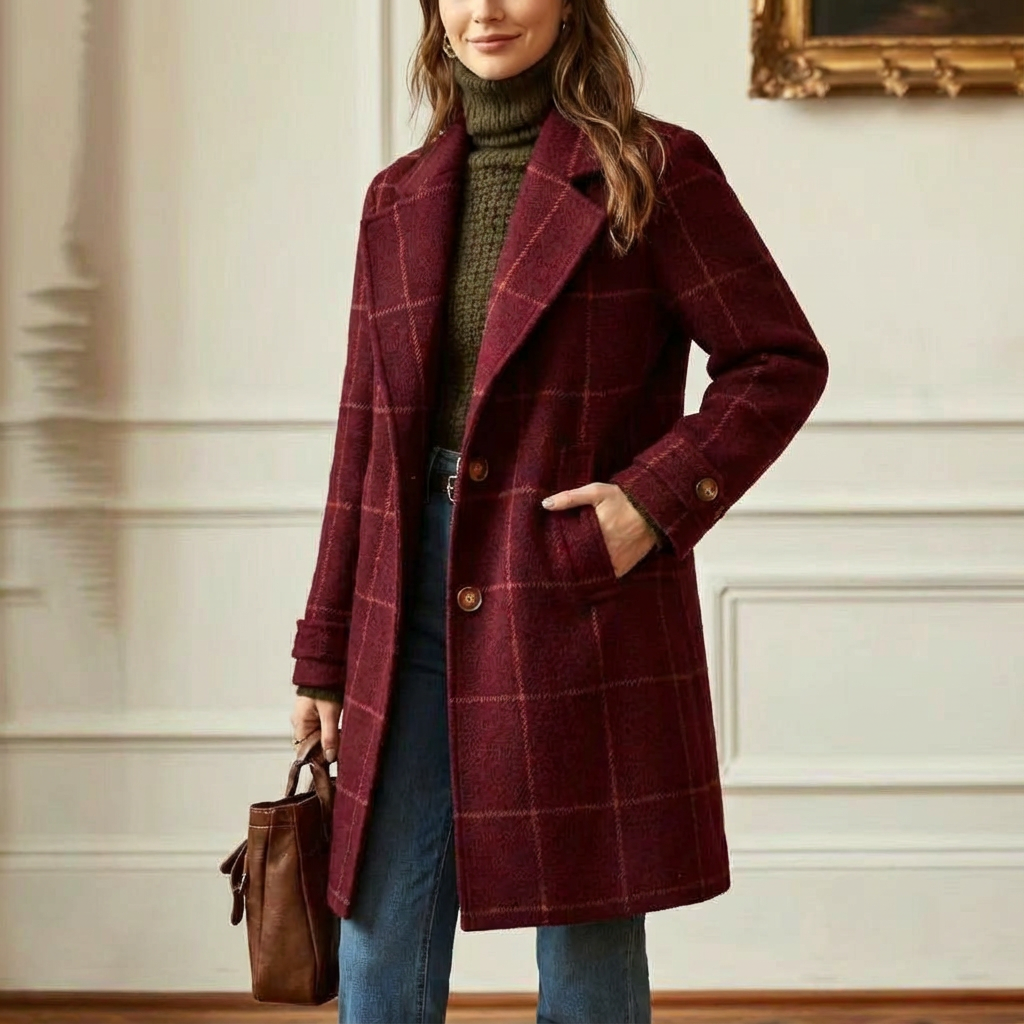 Sutton | Plaid Longline Coat
