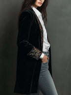 Octavia | Baroque-Trim Tailored Blazer