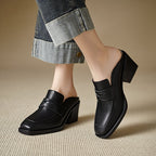 Lola Genuine Leather Mules