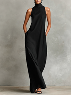 Ava | High-Neck Maxi Dress