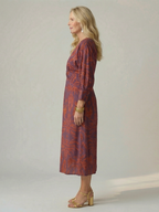 Lune | Natural Wrap Midi Dress