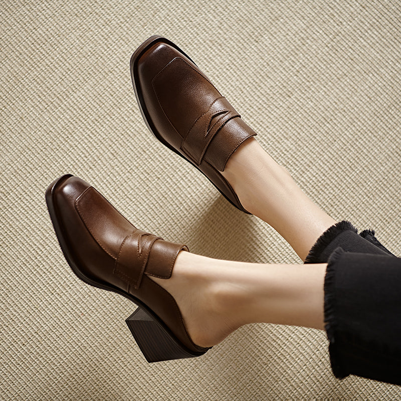 Lola Genuine Leather Mules