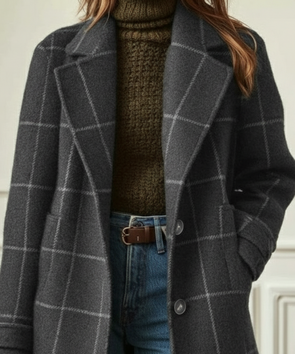 Sutton | Plaid Longline Coat
