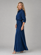 Mirque™ Long Sleeve Wrap Front Maxi Dress