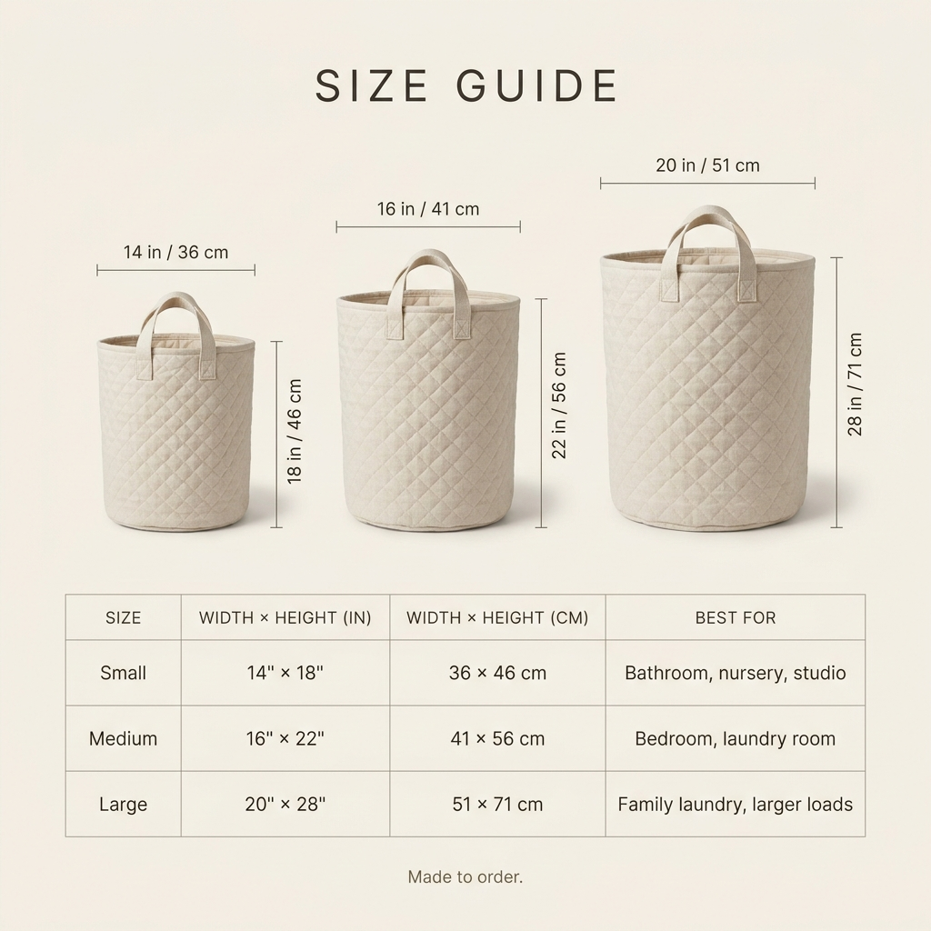 Peaceful Journey | Hand-Quilted Laundry Basket