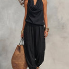 Harper | Cowl-Neck Halter Two-Piece Set