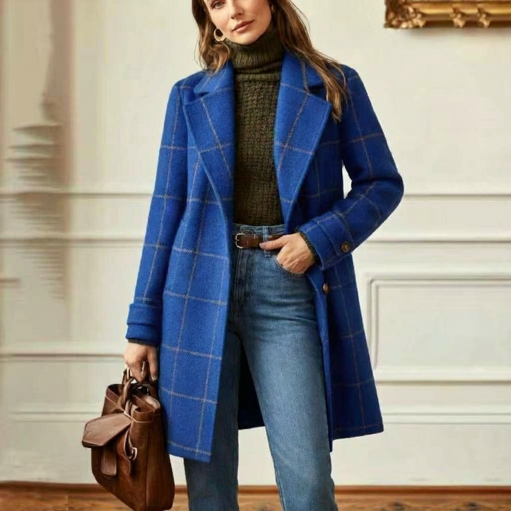 Sutton | Plaid Longline Coat