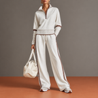 Charlotte | Women's Two-Piece Tracksuit – Quarter-Zip Top & Trousers