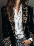 Octavia | Baroque-Trim Tailored Blazer