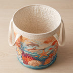 Sea Breeze | Hand-Quilted Laundry Basket