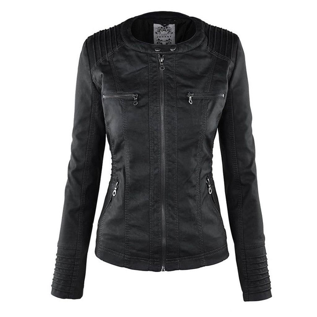 Monica | Robust and Elegant Leather Jacket