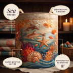 Sea Breeze | Hand-Quilted Laundry Basket