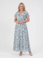 Ismeria | Floral Chiffon Maxi Dress