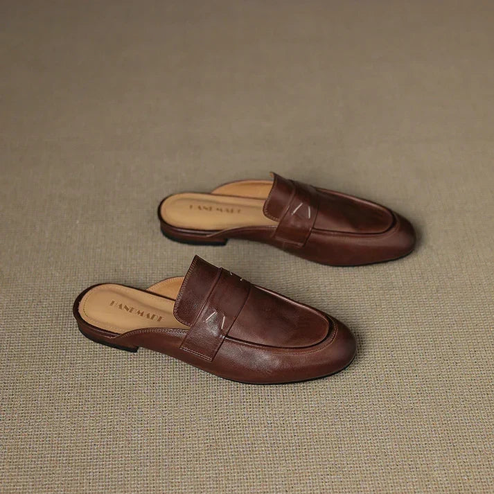 Aurora Genuine Leather Mules