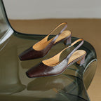 Ersa Genuine Leather Slingbacks