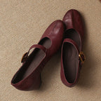 Quira | Round-Toe Mary Jane Flat