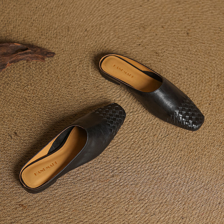 Helma Genuine Leather Mules