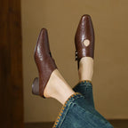 Olga Genuine Leather Mules