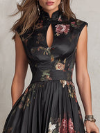Brigitta | Elegant Keyhole Pleated Dress
