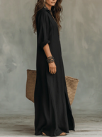 Soline™ | Maxi Dress with Buttons