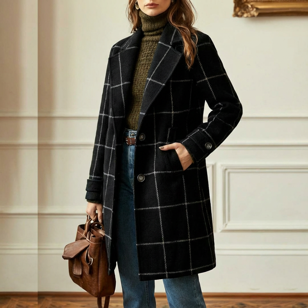 Sutton | Plaid Longline Coat