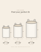 Dakota | Hand-Quilted Laundry Basket