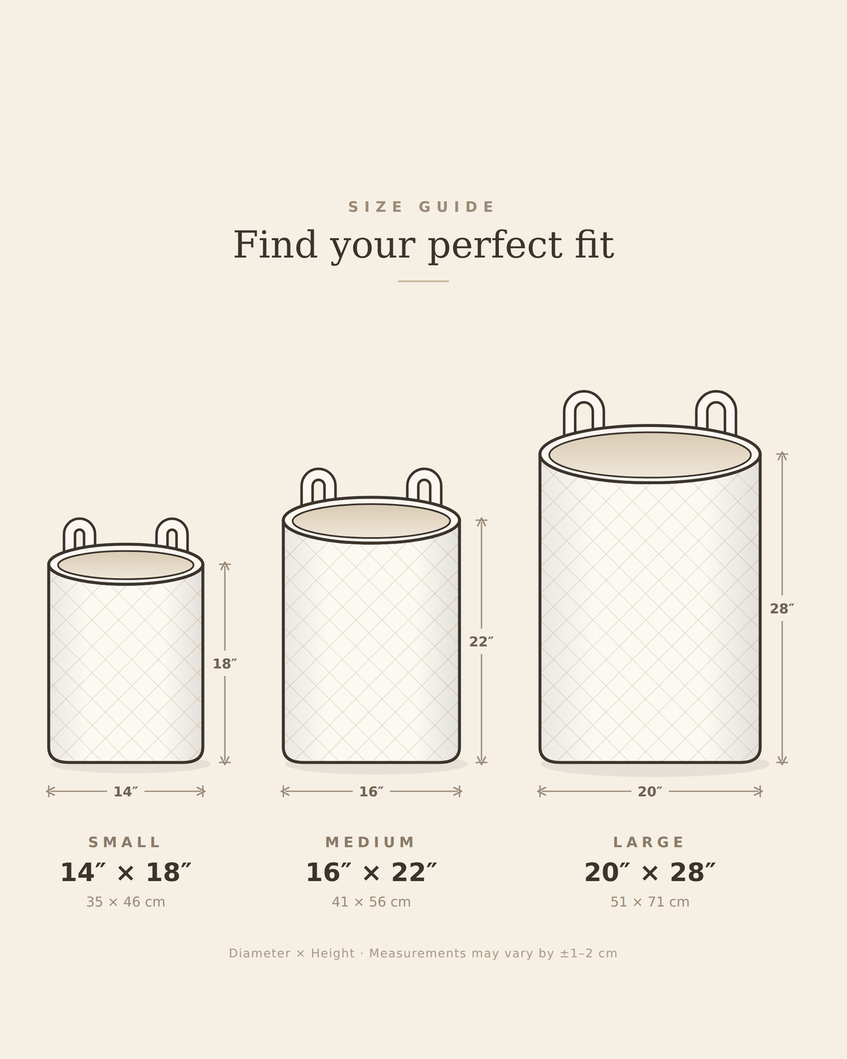 Dakota | Hand-Quilted Laundry Basket