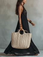 Marguerite™ | Bohemian Sleeveless Maxi Dress with Lace Trim