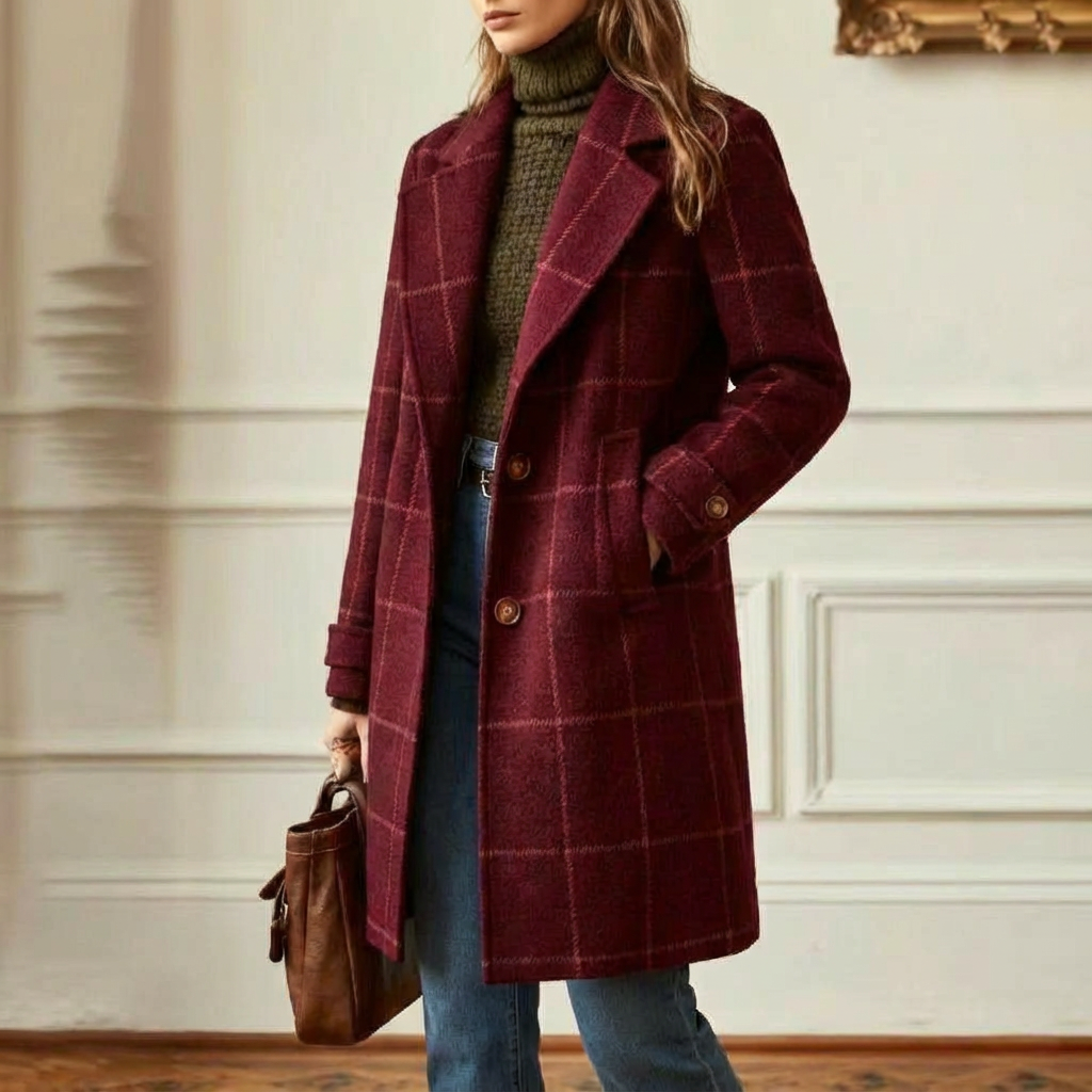 Sutton | Plaid Longline Coat