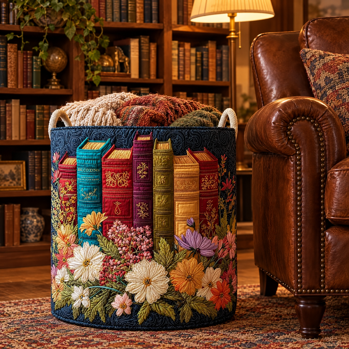Libretta | Hand-Quilted Laundry Basket
