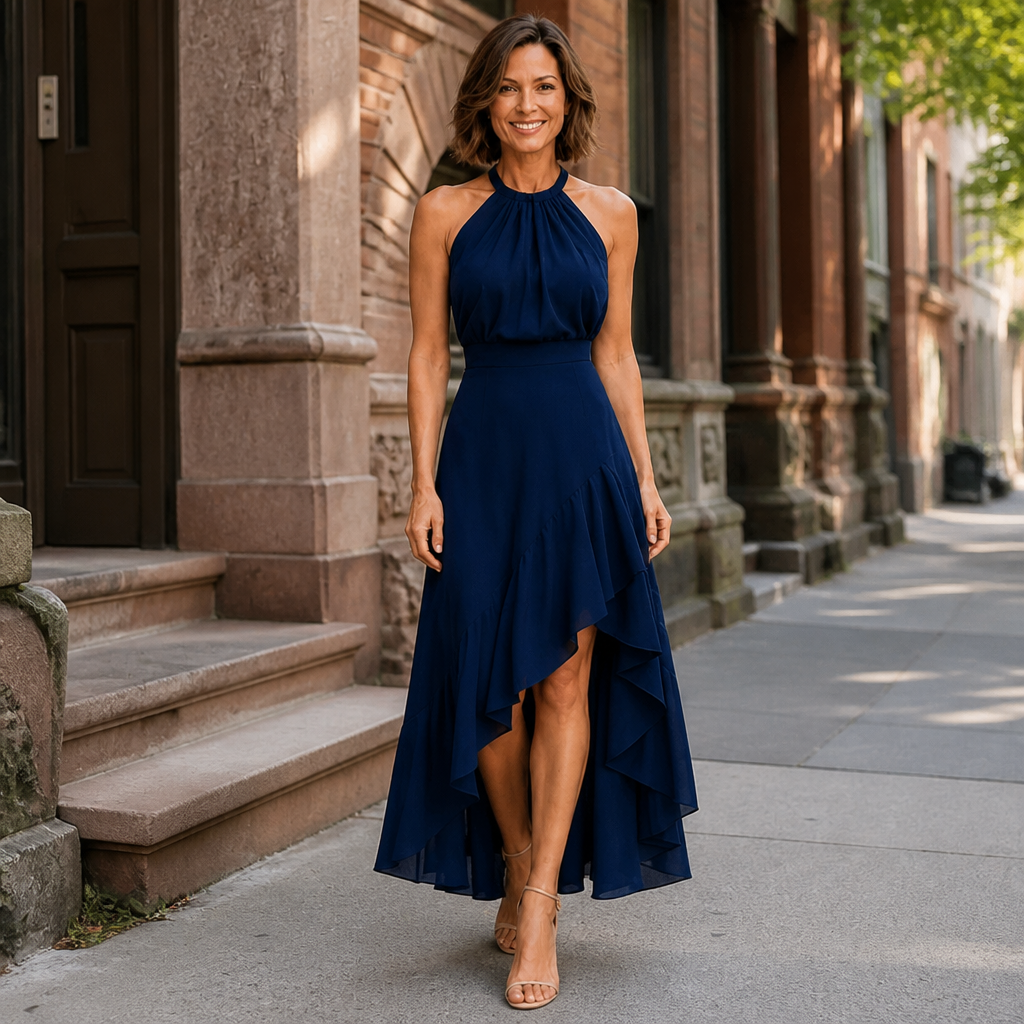 Carina | Elegant Halter Neck Dress