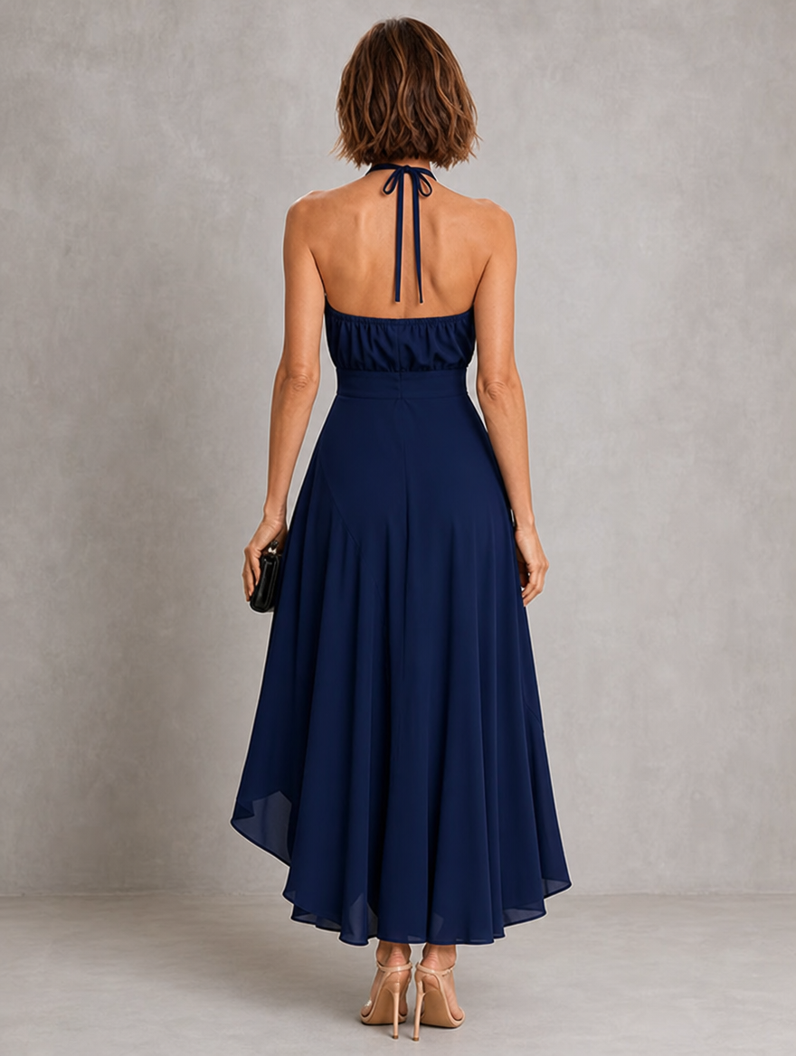 Carina | Elegant Halter Neck Dress