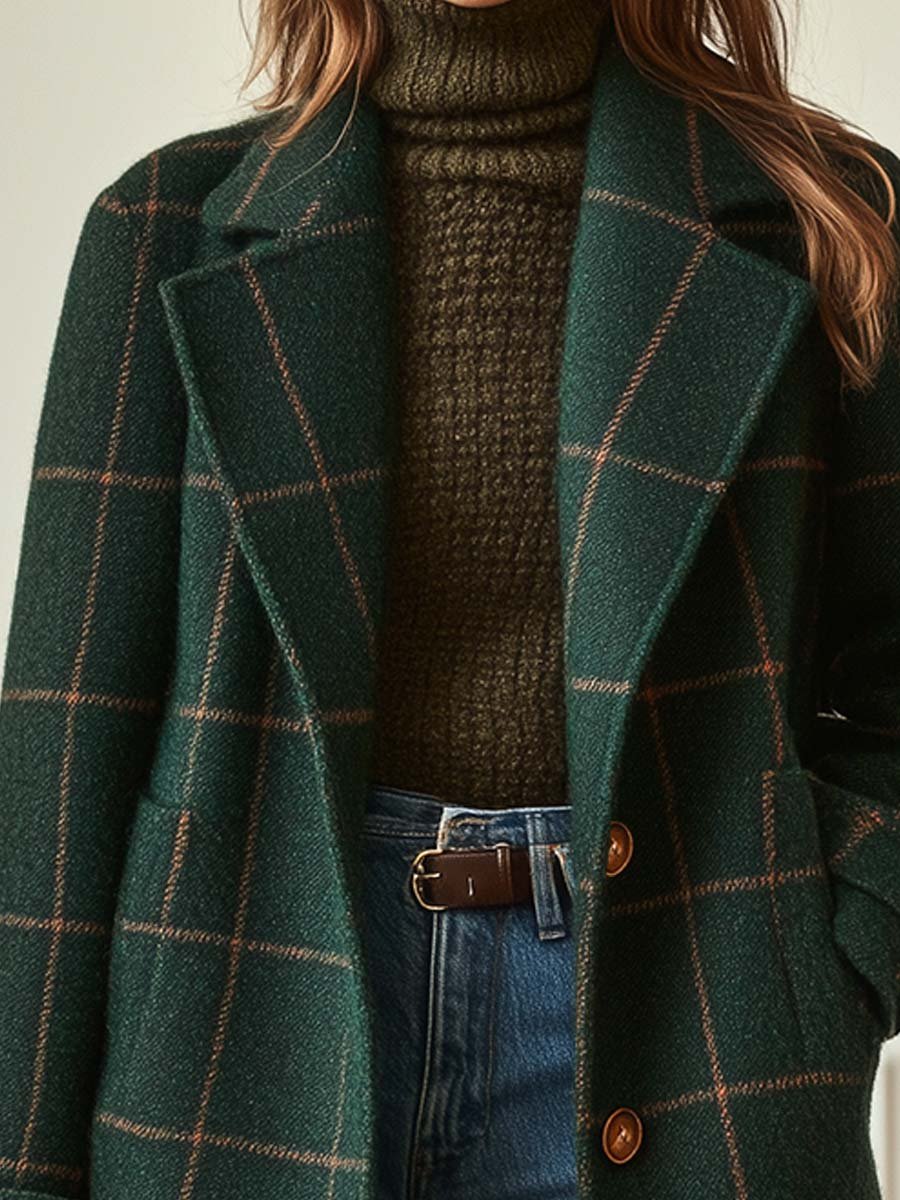 Sutton | Plaid Longline Coat
