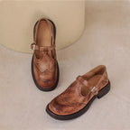 Verda | Vegan Leather Mary Jane Flats