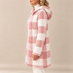 Rosabel | Plaid Hooded Teddy Coat