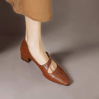 Quera | Chiseled Square-Toe Mary Jane Pump