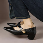Quera | Chiseled Square-Toe Mary Jane Pump